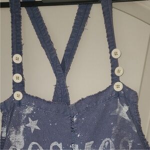 Magnolia Pearl Blue Star Print Overalls